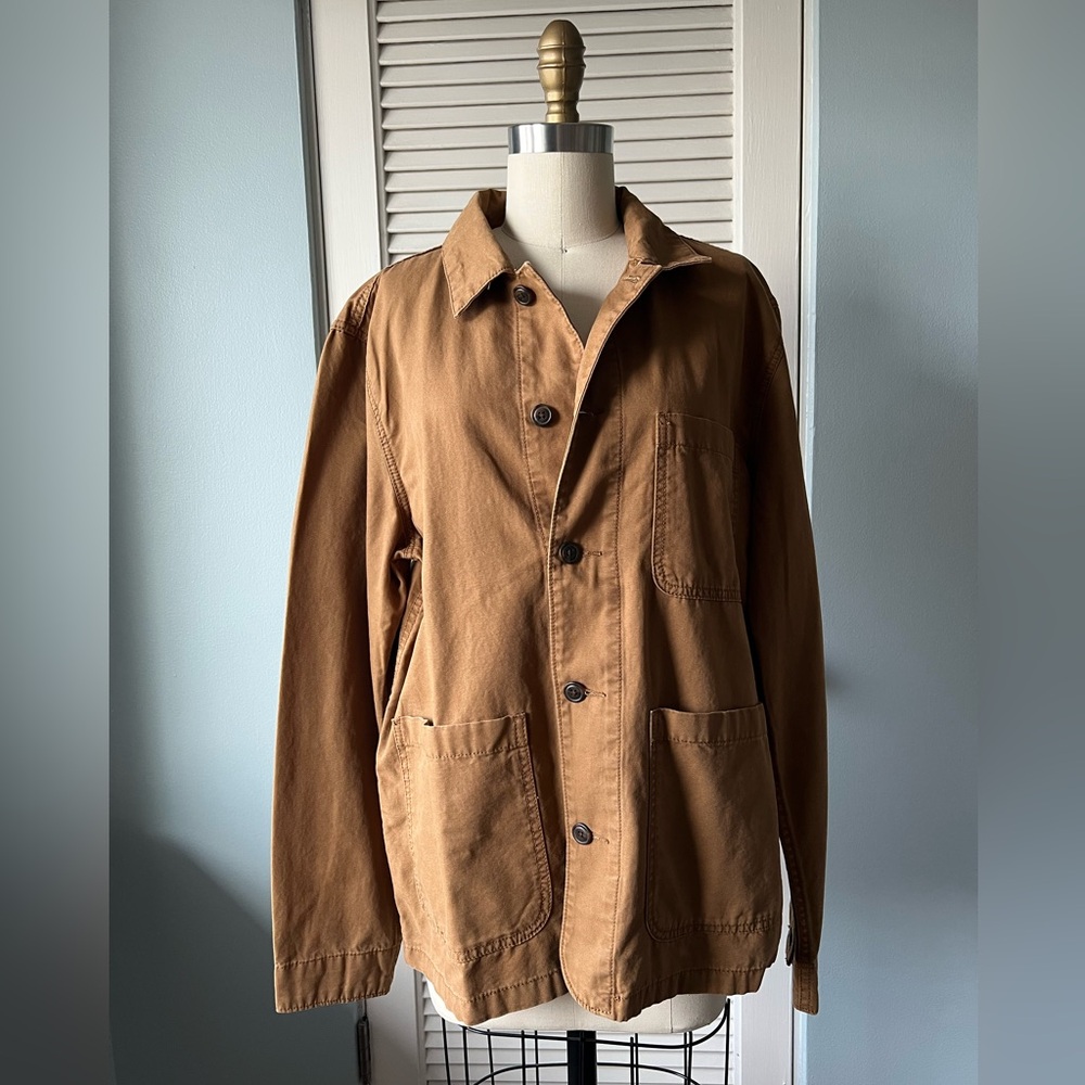 Gap Factory Unisex Brown lightweight Cotton Utility Jacket